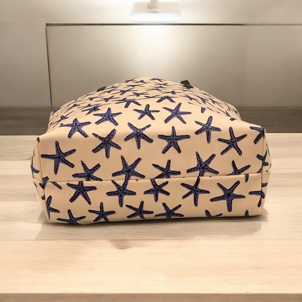 Kate Spade Coated canvas starfish tote - like new - leather handles - Picture 5 of 13